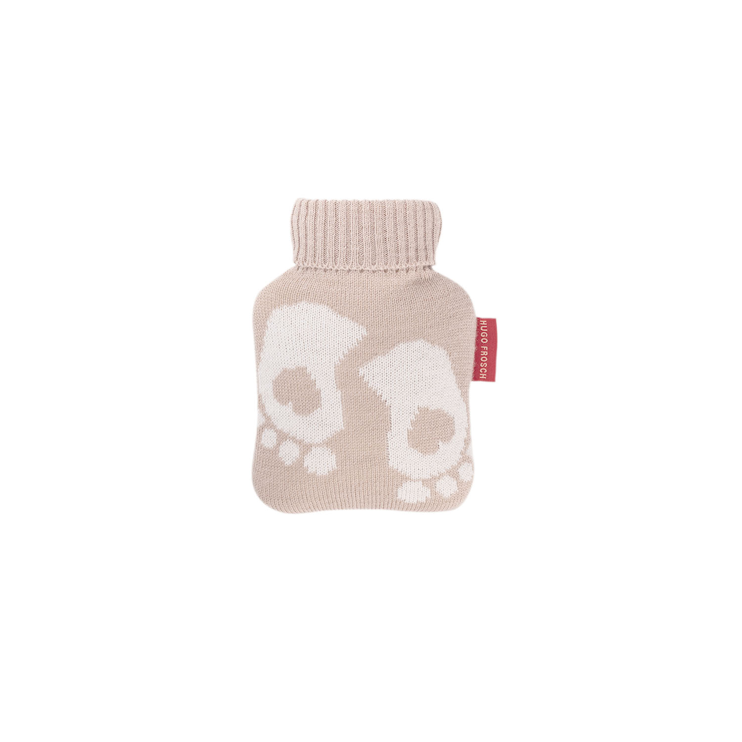 1135 hugo frosch waermflasche mini strickbezug hellbraun fuesse