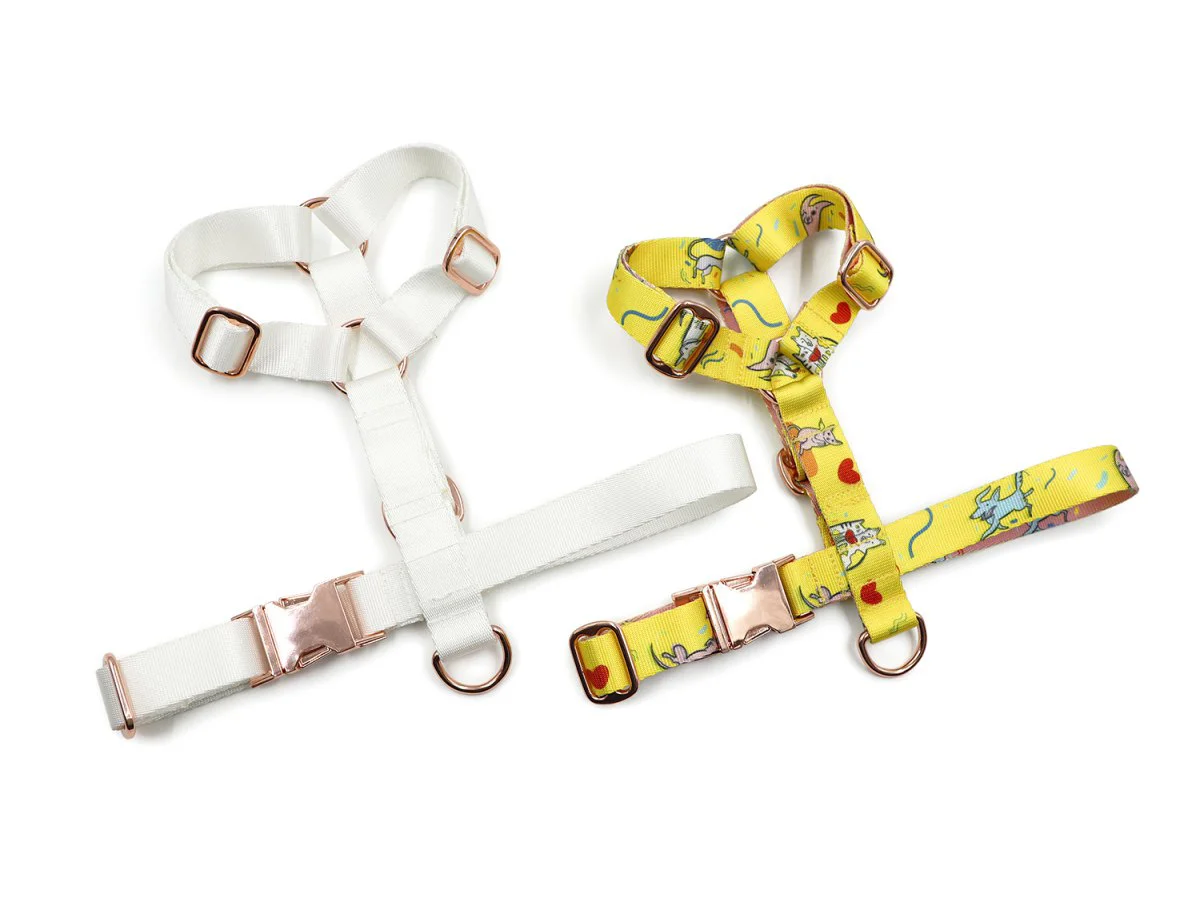 Dog harness with print 14148