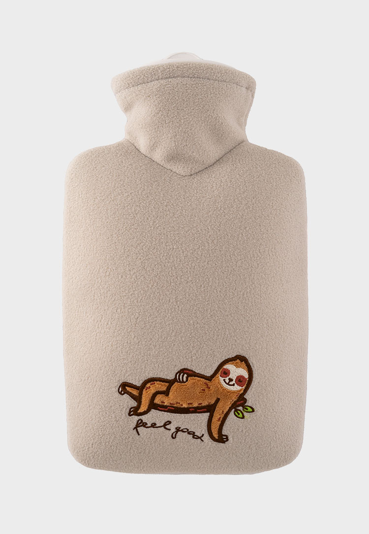 Hugofrosch klassik waermflaschen fleece beige