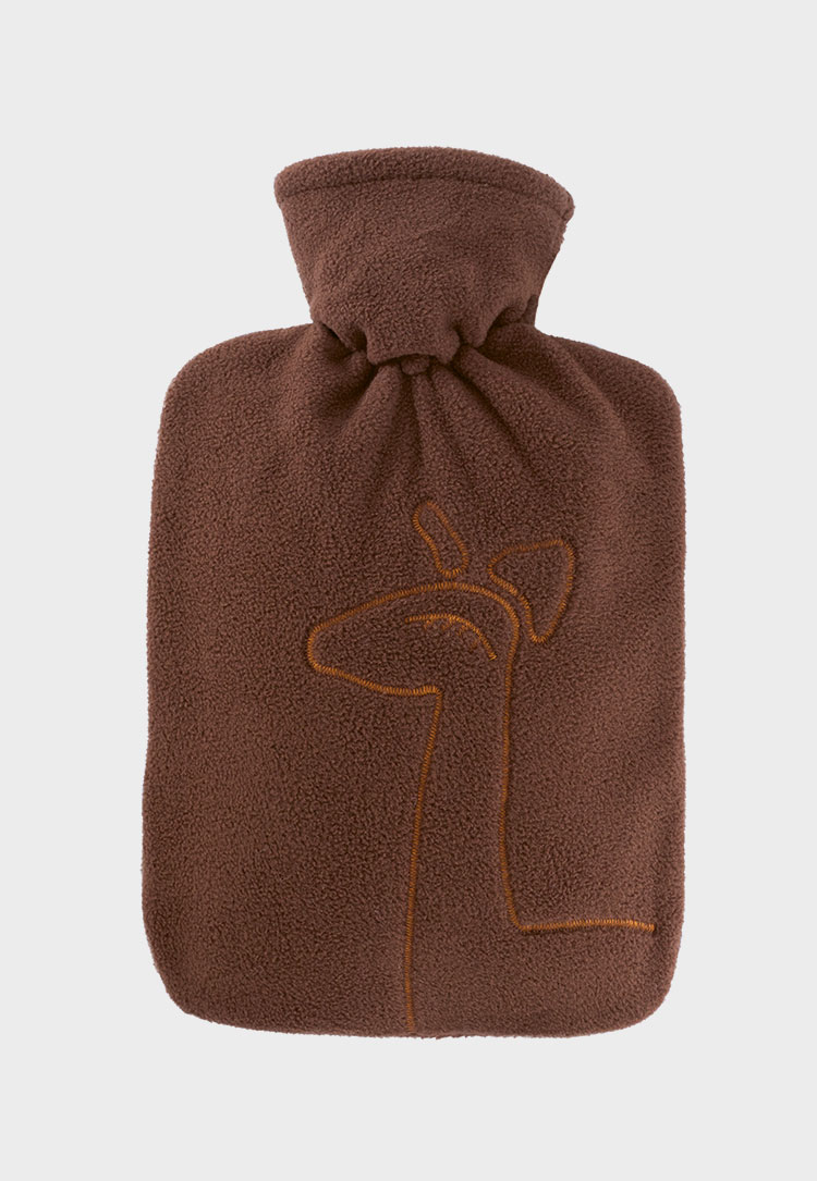 Hugofrosch klassik waermflaschen fleece braun