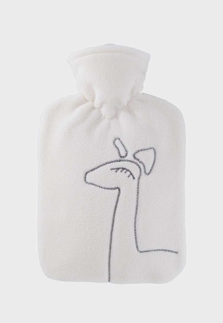 Hugofrosch klassik waermflaschen fleece creme