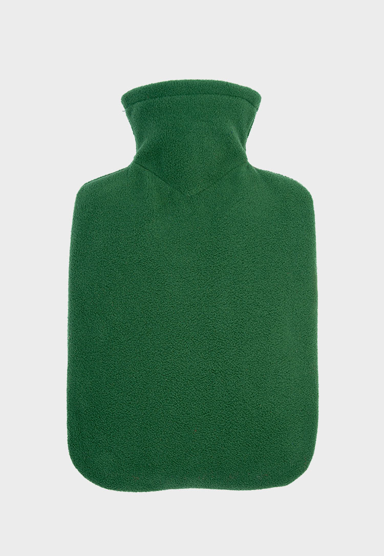 Hugofrosch klassik waermflaschen fleece gelb gruen