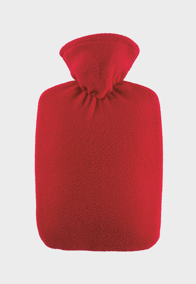Hugofrosch klassik waermflaschen fleece rot