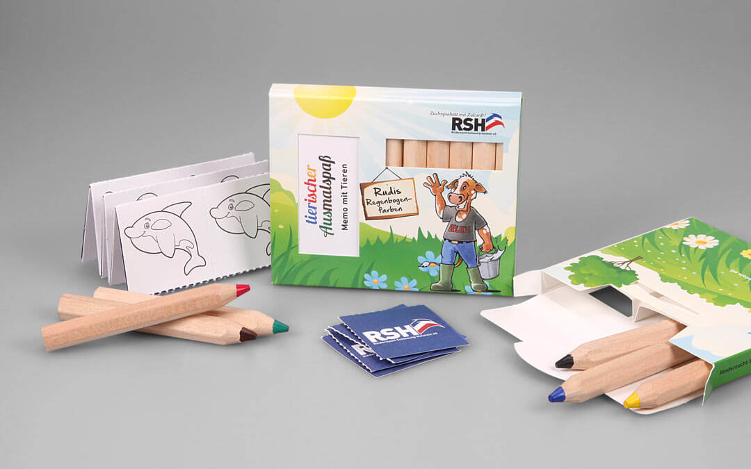 Jumbo memo mit kuh und tiermotiven
