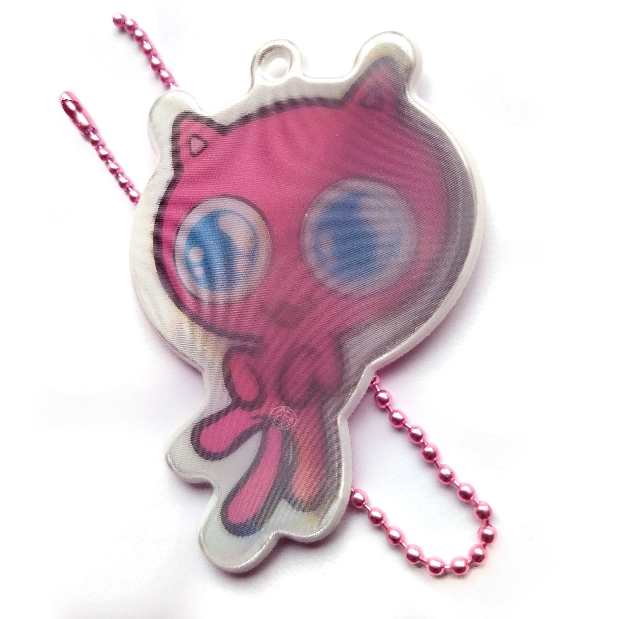 Big eyed cat pink