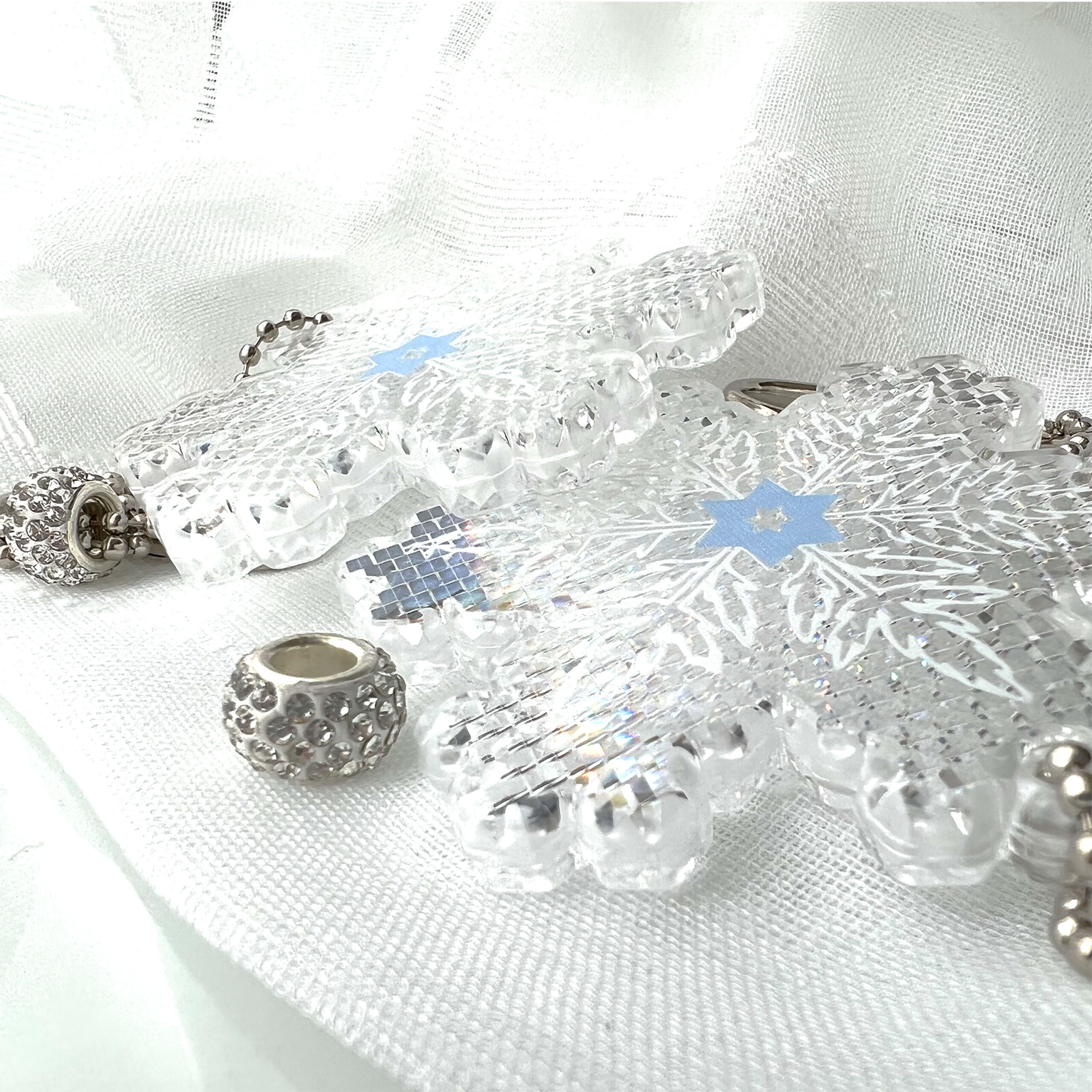 Snowflake reflectors detail scaled 1